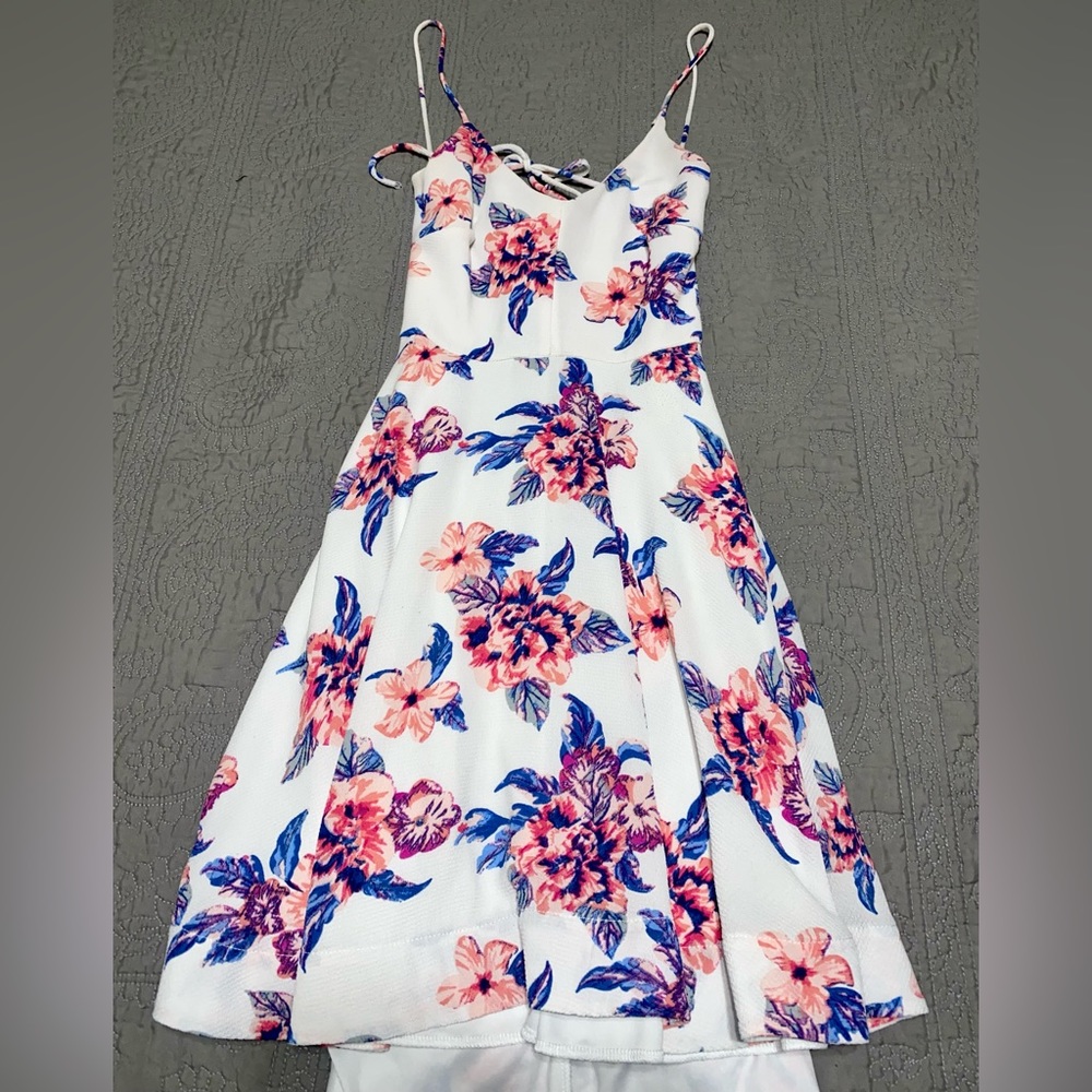 White Floral Dress